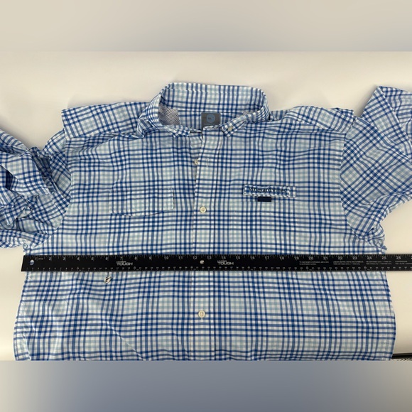 Vineyard vines men’s vented harbor shirt blue plaid long sleeve size L - Picture 13 of 15